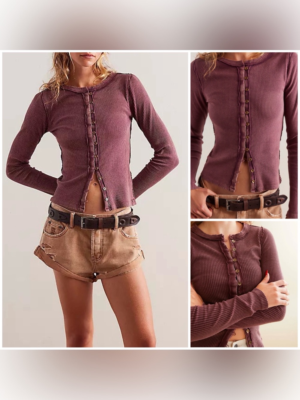 NWOT Free People We The Free It's On Cardi - Wild ginger - XS, S, M, L